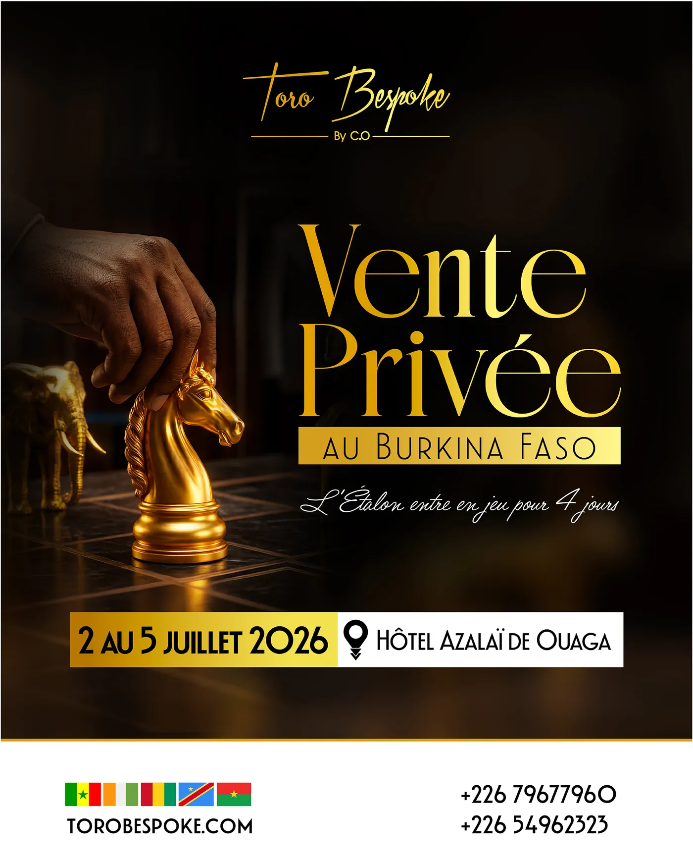 Toro Bespoke Burkina Faso, affiche d'événement