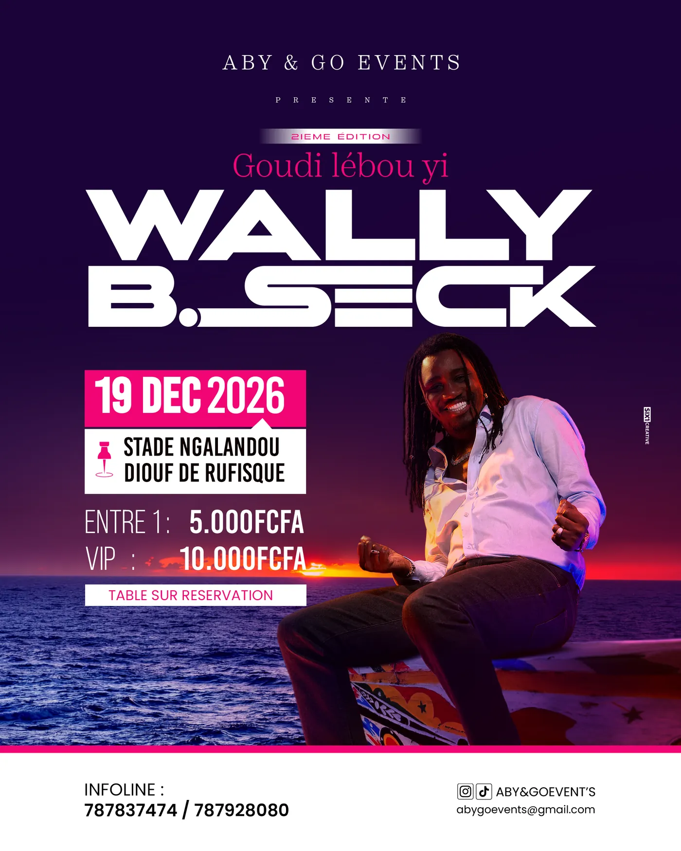Wally B Seck Goudi Lebou Yi 2026Z, affiche d'événement