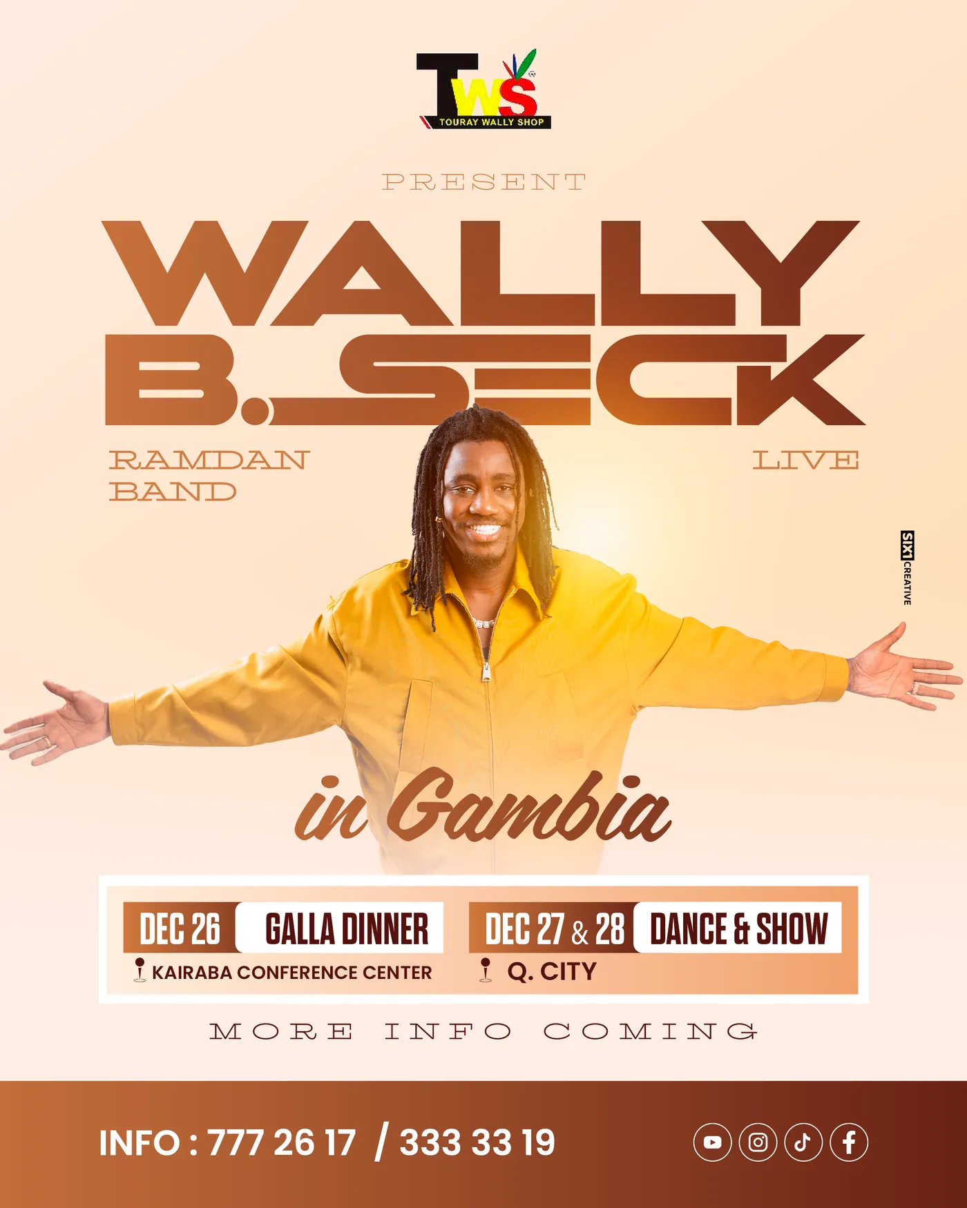 Wally Gambia, affiche d'événement
