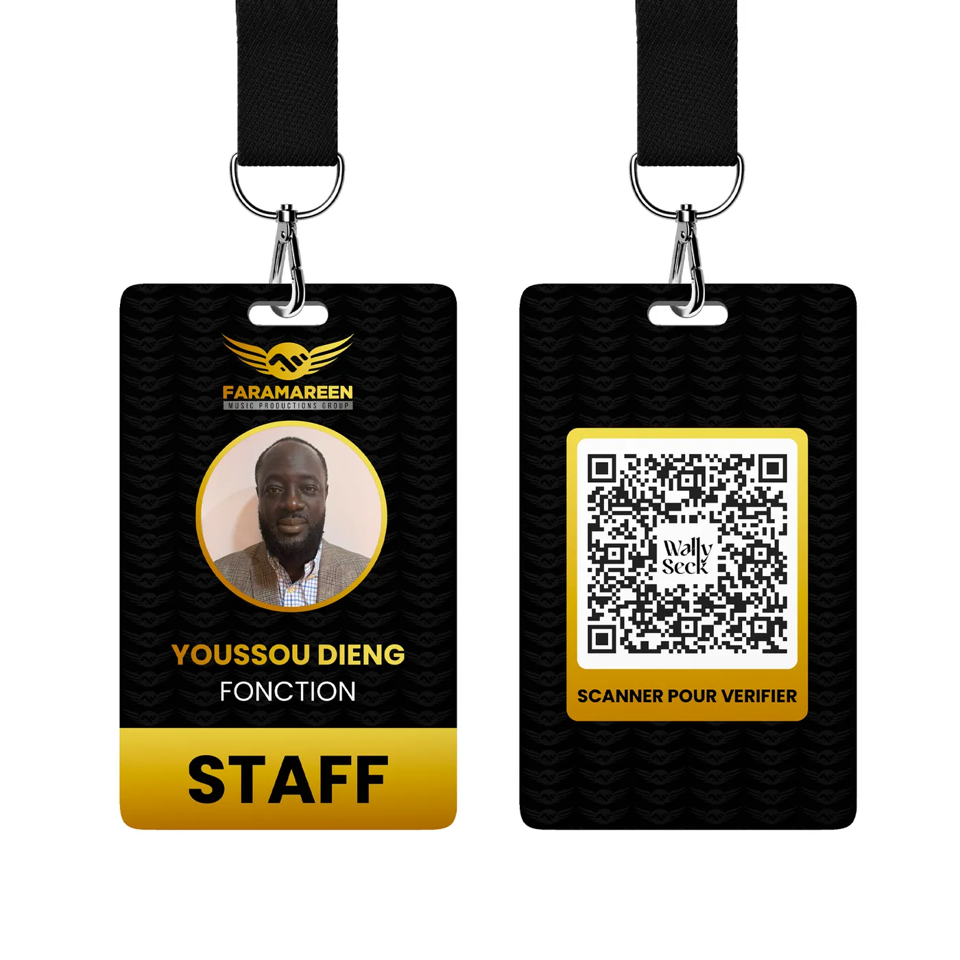 Badge, packaging